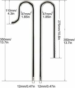 Unbranded Aquarium Filter Inflow Outflow Lily Water Pipe,12/16mm Stainless Steel Fish Tank Filter Tube For Aquarium Planted Tank 7 Unbranded Aquarium Filter Inflow Outflow Lily Water Pipe,12/16mm Stainless Steel Fish Tank Filter Tube For Aquarium Planted Tank -Pompe À Eau Boutique 783776707 max