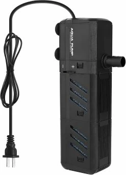 Unbranded Submersible Aquarium Internal Filter 12W, Adjustable Fish Tank Filter With 320 GPH Water Pump For 50-150 Gallon Fish Tank 320GPH, 12W