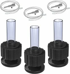 Unbranded Aquarium Nano Bio Sponge Filter Quiet Betta Fry Shrimp Foam Filter Kit With Airline Tubing For Small Fish Tank Up To 3 Gallon, 3 Pack Up To 3Gal