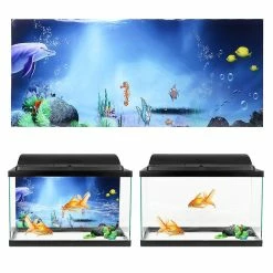 Gegong Imperméable à L’eau Aquarium Fond Mur Autocollant Pvc Auto-adhésif Fish Tank Décoration Photo -Pompe À Eau Boutique 796906533 max