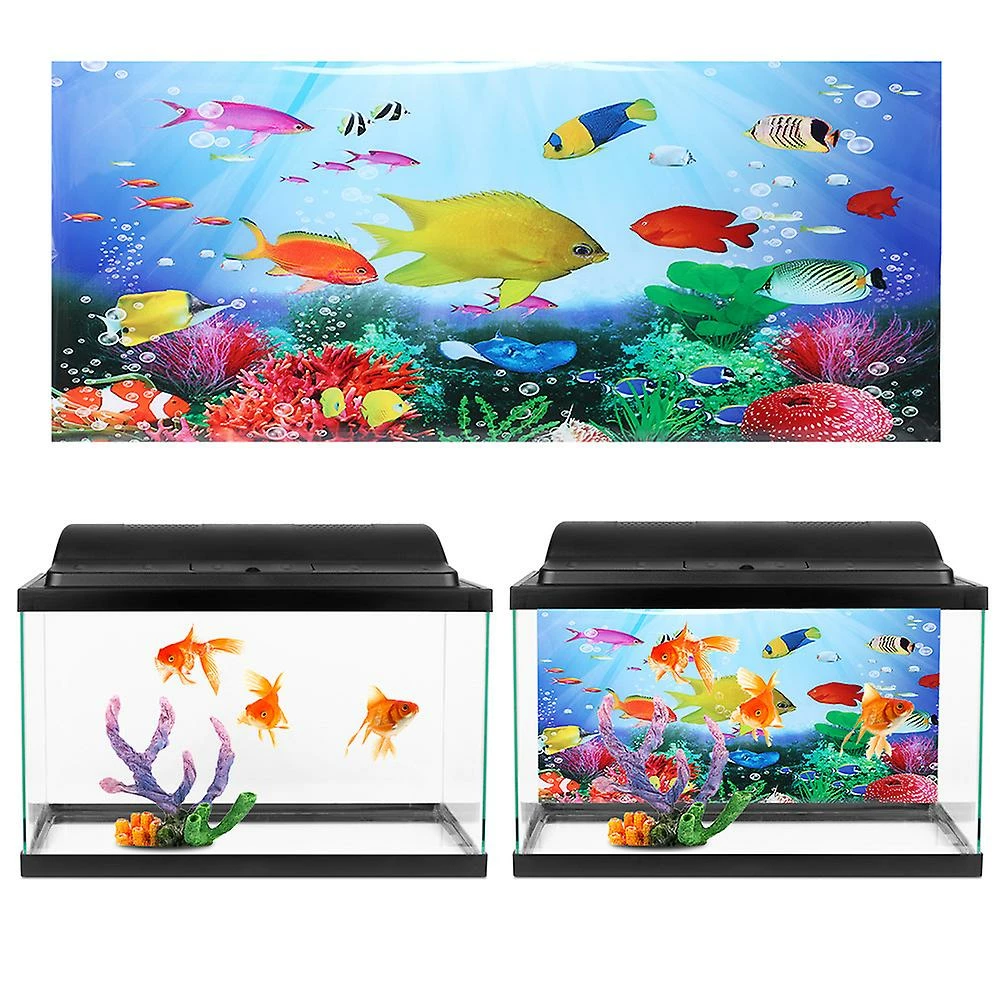 Gegong Arrière-plan Affiche Peinture Décorative Pvc Autocollant Image Paysage Pour Aquarium Fish Tank61x41cm 3 Gegong Arrière-plan Affiche Peinture Décorative Pvc Autocollant Image Paysage Pour Aquarium Fish Tank61x41cm – Image 3