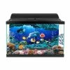 Gegong Poster De Fond Décoratif Sea World Peintures Pvc Autocollant Paysage Pour Aquarium Fish Tank91x50cm