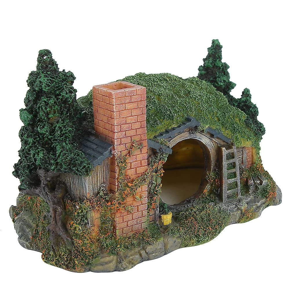 Gegong Artificial House Rockery Landscaping Decoration Home Ornament With Air Stone For Aquarium Fish Tank 4 Gegong Artificial House Rockery Landscaping Decoration Home Ornament With Air Stone For Aquarium Fish Tank – Image 4