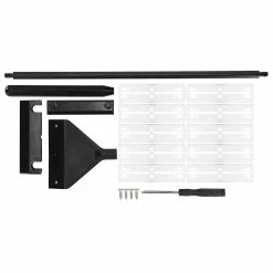 Gegong Aquarium Algae Scraper Aluminum Alloy Glass Fish Tank Algae Cleaner With Detachable Pole40cm With 10 Blades