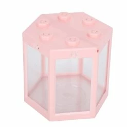 Gegong Small Hex Shape Fish Tank Desktop Plastic Fish Aquarium Decoration For Office/homepink -Pompe À Eau Boutique 796908144 max