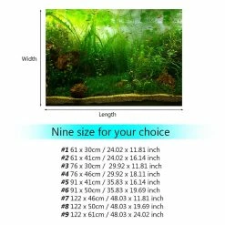 Gegong Water Grass Style Aquarium Fish Tank Fond Poster Pvc Adhésif Décor Papier (76 * 30cm) -Pompe À Eau Boutique 799614787 max