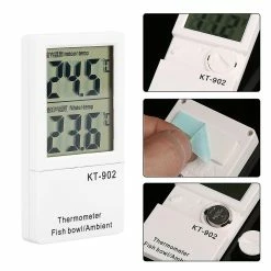 Gegong Lcd Digital Indoor And Aquarium Fish Tank Thermomètre Double Température Display Meter -Pompe À Eau Boutique 799614809 max