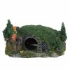 Gegong Creative Resin Castle Wooden House Tree Rocky Fish Tank Aquarium Ornament Cave Decoration