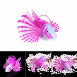 Gegong Fluorescence Fish Aquarium Ornements 3D Silicone Artificiel Fish Tank Aquarium Décorations -Pompe À Eau Boutique 799616953 max