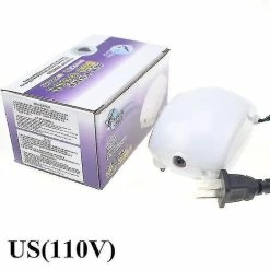 Unbranded Aquarium Air Pump Fish Tank Mini Compresseur Avec Tube De Clapet Anti-Retour 2pcs Bubble Stones Accessoires Aquatiques 2m Tuyau En Caoutchouc