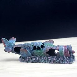 Bimirth Fish Tank Aquarium Aménagement Paysager Résine Décoration Avion Chasseur Aquarium Fish Tank Accessoires Artisanat Ménager -Pompe À Eau Boutique 846457895 max